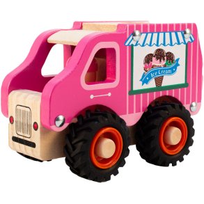 Magni Isbil m. Gummihjul 18 cm, Pink