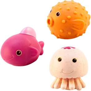 Magni Badedyr Gobbel, Kuglefisk og Haj 3 Dele 12 cm, Multi
