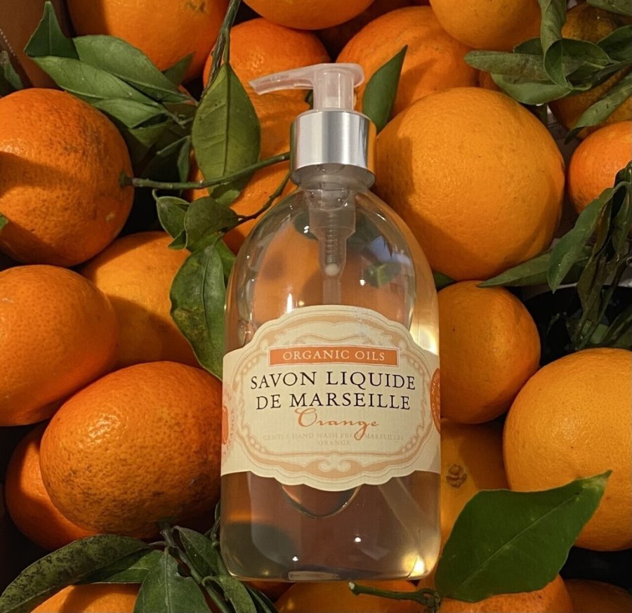 Maison Belle Savon Liquide De Marseille kologisk hndsbe 500 ml, Orange