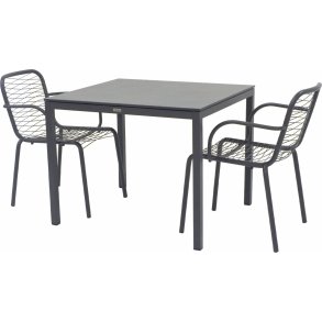 Mandalay Havem�bels�t m. Pure Bord 82 cm og 2 Ivy Wire Stole, Antracit