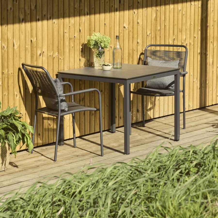 Mandalay Havem�bels�t m. Pure Bord 82 cm og 2 Verona Stole, Antracit