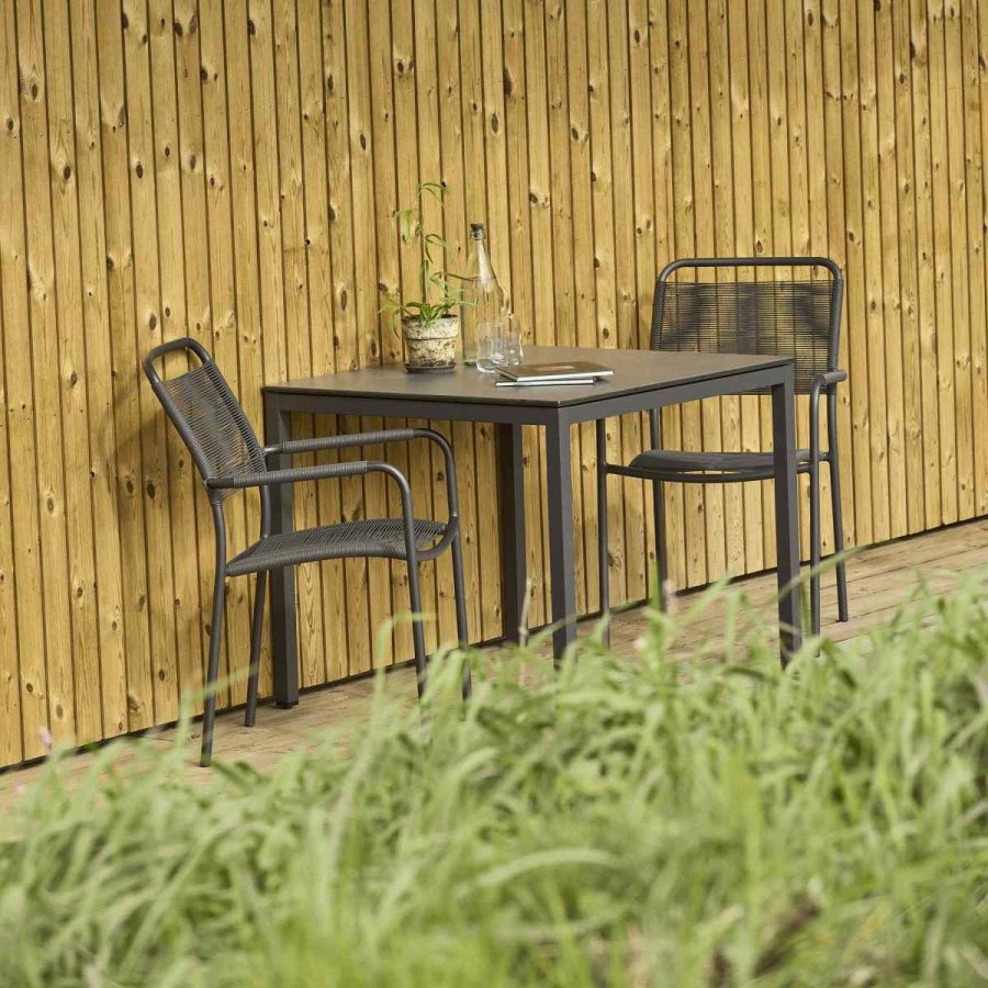 Mandalay Havem�bels�t m. Pure Bord 82 cm og 2 Verona Stole, Antracit