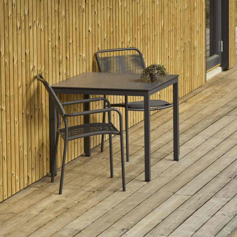 Mandalay Havem�bels�t m. Pure Bord 82 cm og 2 Verona Stole, Antracit