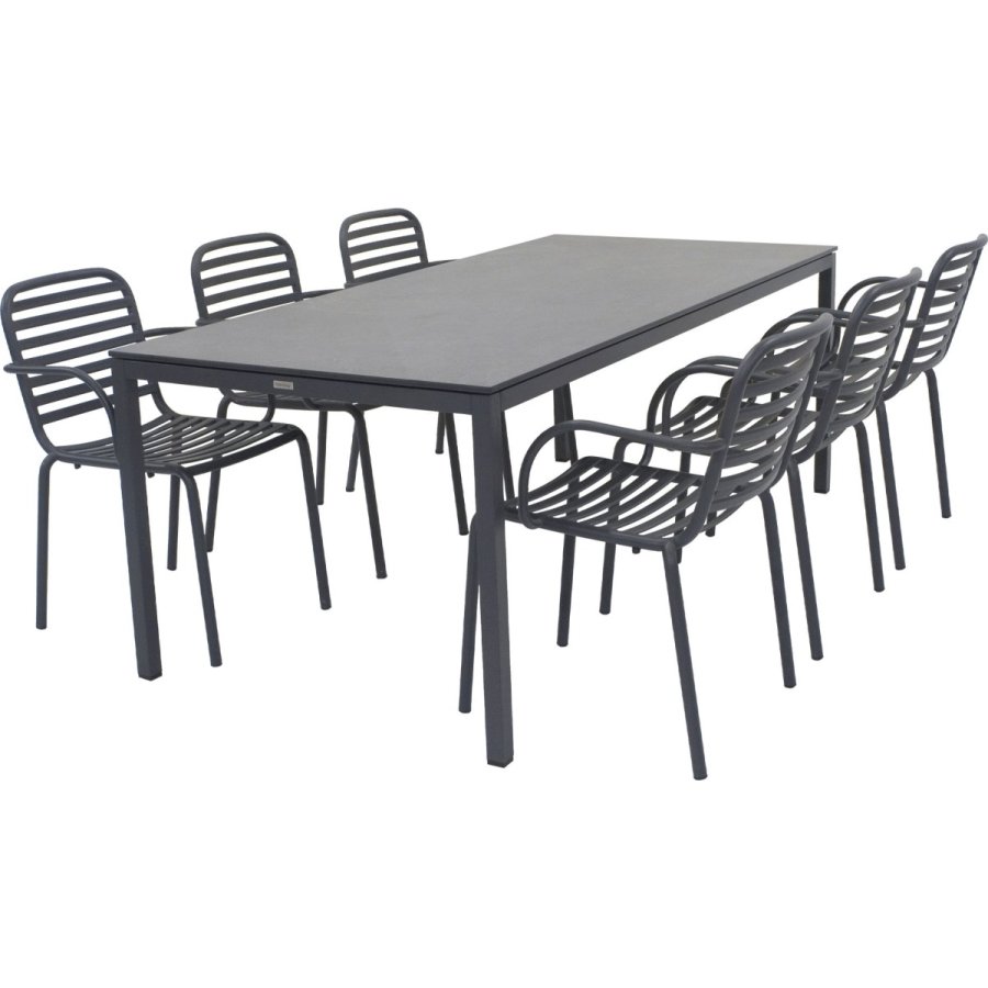 Mandalay Havem�bels�t m. Pure Bord 197 og 6 Ivy Pipe Stole, Antracit