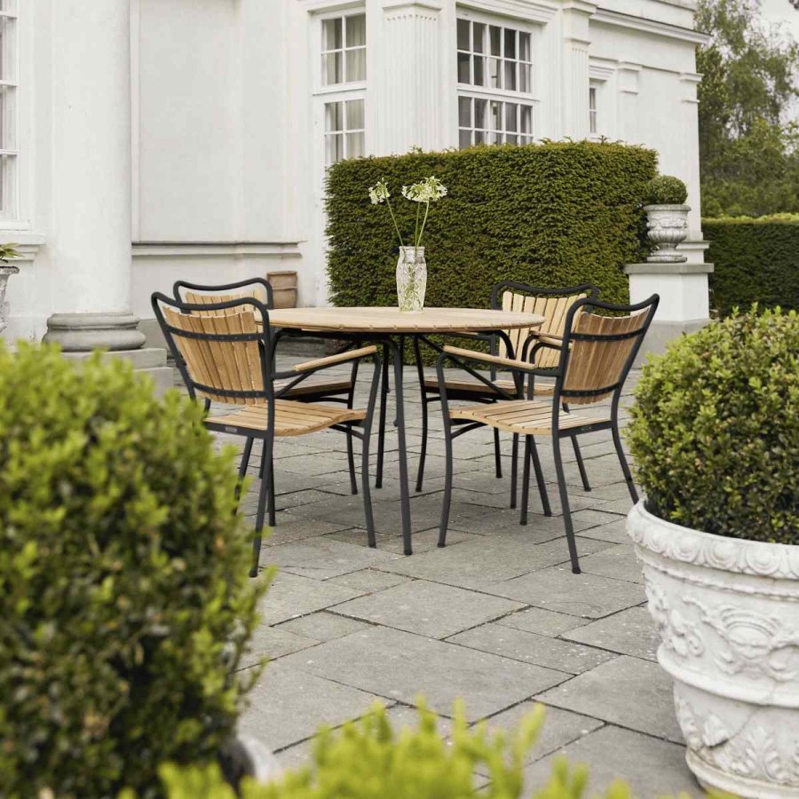 Mandalay Havem�bels�t m. Magnolia Bord 110 cm og 4 Marguerit Stole, Antracit