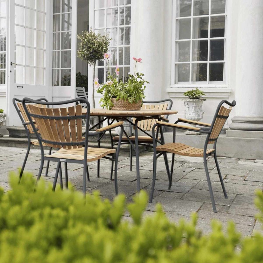 Mandalay Havem�bels�t m. Magnolia Bord 110 cm og 4 Marguerit Stole, Antracit