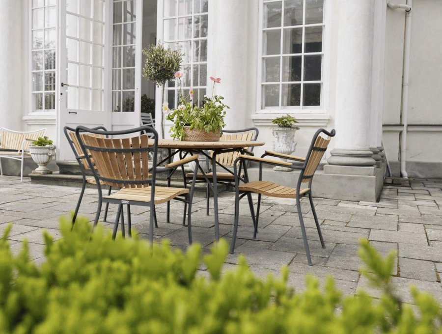 Mandalay Havem�bels�t m. Magnolia Bord 110 cm og 4 Marguerit Stole, Antracit