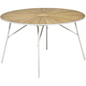 Mandalay Marguerit Havebord Ø120 cm, Hvid