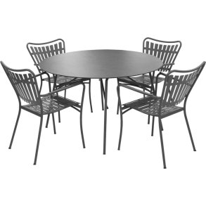 Mandalay Pure Havembelst m. 4 Stole 120 cm, Antracit