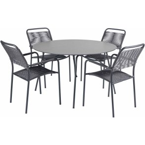 Mandalay Pure Havembelst m. 4 Verona Stole m. Sunloom Armln 120 cm, Antracit