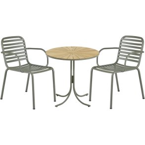 Mandalay Marguerit Cafest m. 2 Ivy Pipe Stole 70 cm, Olivengrn