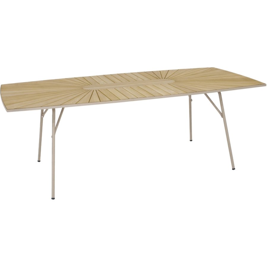 Mandalay Marguerit Havebord 200 cm, Taupe