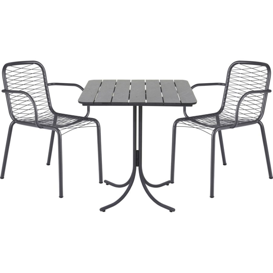 Mandalay Pure Cafes�t m. 2 Ivy Wire Stole 67 cm, Antracit