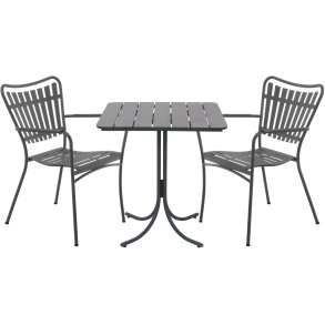 Mandalay Pure Cafest m. 2 Marguerit Pure Stole 67 cm, Antracit