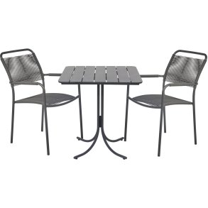 Mandalay Pure Cafest m. 2 Verona Stole m. Sunloom Armln 67 cm, Antracit