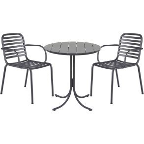 Mandalay Pure Cafes�t m. 2 Ivy Pipe Stole �67 cm, Antracit