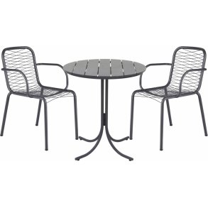 Mandalay Pure Cafes�t m. 2 Ivy Wire Stole �67 cm, Antracit