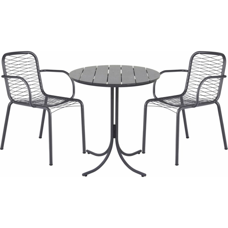 Mandalay Pure Cafes�t m. 2 Ivy Wire Stole �67 cm, Antracit