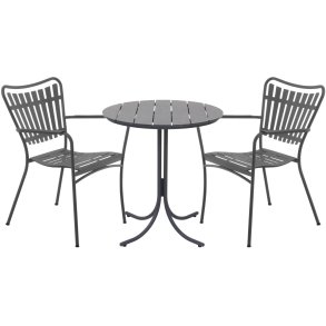 Mandalay Pure Cafest m. 2 Marguerit Pure Stole 67 cm, Antracit