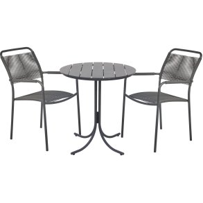 Mandalay Pure Cafest m. 2 Verona Stole m. Sunloom Armln 67 cm, Antracit