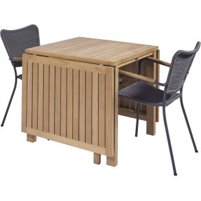 Mandalay Cambridge Cafest Klapbord m. 2 Marguerit String Stole, Antracit