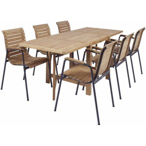 Mandalay Cambridge Havem�bels�t Klapbord m. 6 Bellevue Stole, Antracit