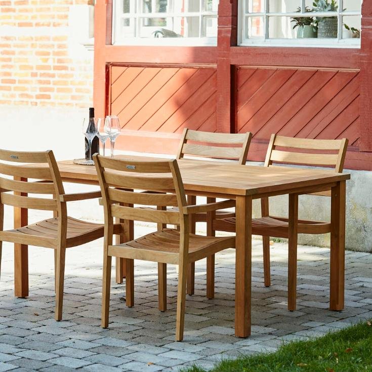 Mandalay Cambridge Havebord 160 cm, Teak