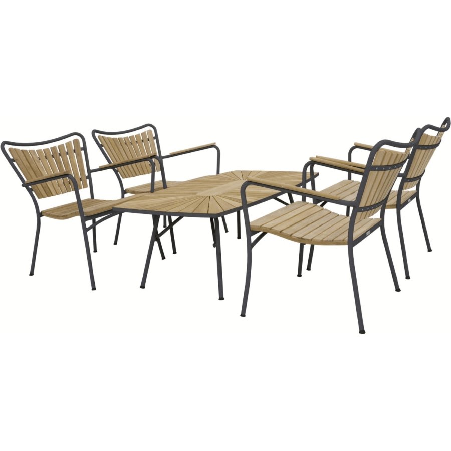 Mandalay Marguerit Havem�bels�t m. 4 Stole 130 cm, Antracit