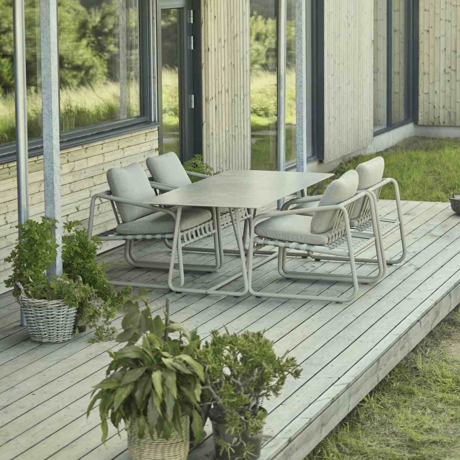 Mandalay Lucca Havem�bels�t m. 4 Stole 180 cm, Taupe