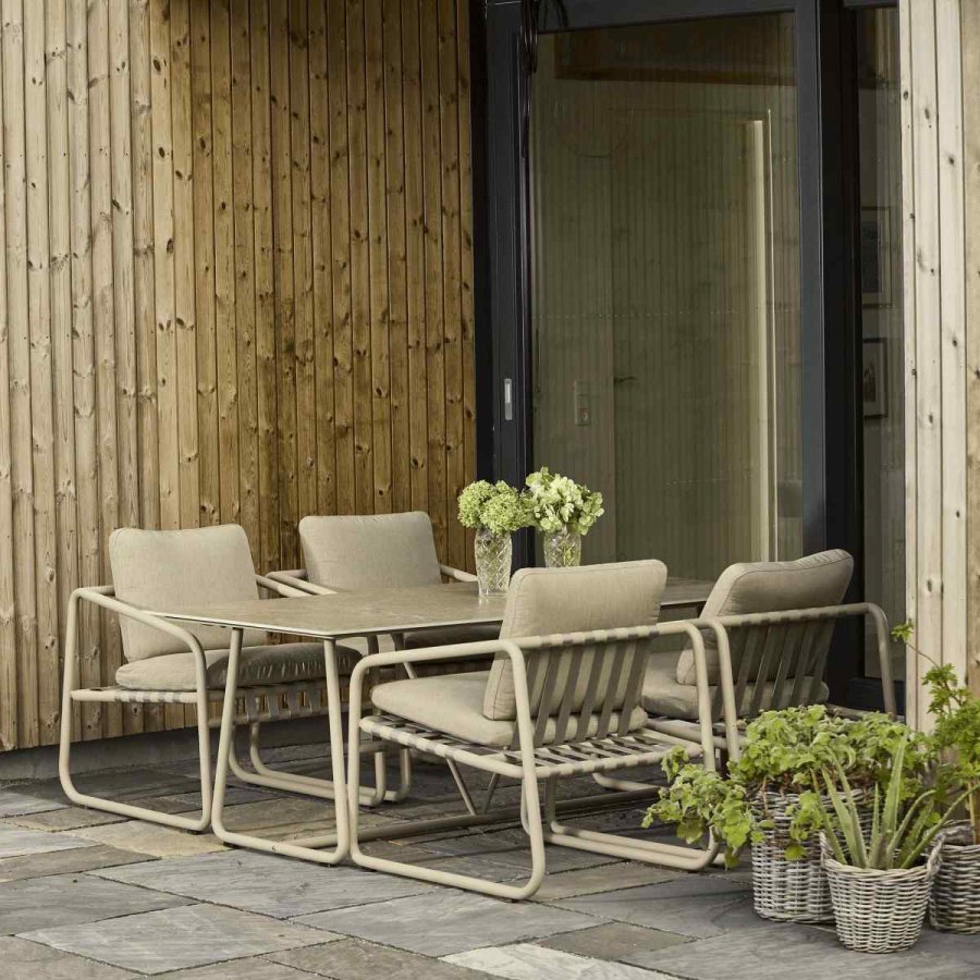 Mandalay Lucca Havem�bels�t m. 4 Stole 180 cm, Taupe