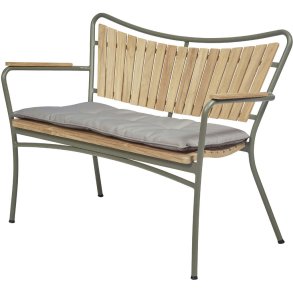 Mandalay Marguerit Sædehynde t. 2 Pers. Bænk 112 cm, Khaki