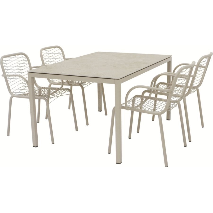 Mandalay Havem�bels�t m. Terra Bord 132 cm og 4 Ivy Wire Stole, Taupe