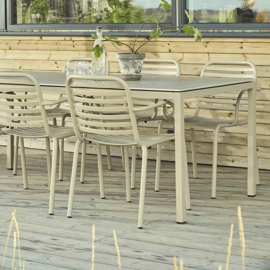 Mandalay Havem�bels�t m. Terra Bord 197 cm og 6 Ivy Pipe Stole, Taupe