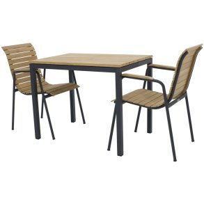 Mandalay Havem�bels�t m. Toscana Bord 65 cm og 2 Bellevue Stole, Antracit