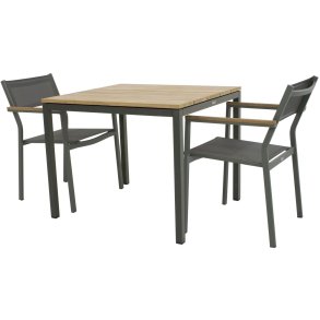 Mandalay Havembelst m. Toscana Bord 82 cm og 2 Elba Stole, Olivengrn