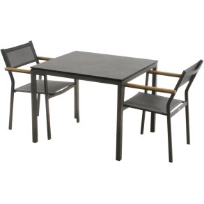 Mandalay Elba Cafes�t m. 2 Stole 82 cm, Antracit