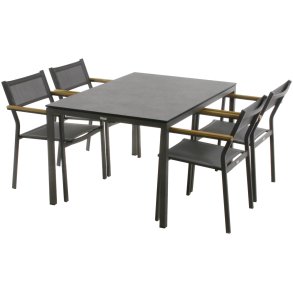 Mandalay Elba Havem�bels�t m. 4 Stole 132 cm, Antracit