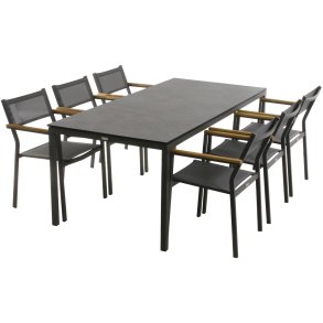 Mandalay Elba Havem�bels�t m. 6 Stole 197 cm, Antracit