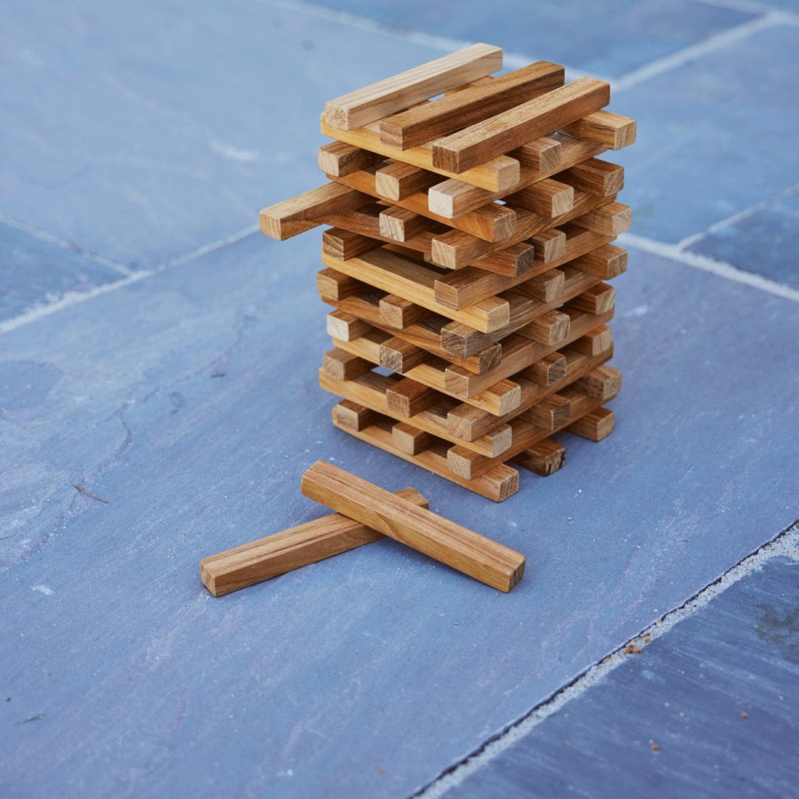 Mandalay Sussex Jenga 60er Set, Teakholz