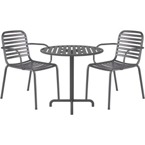 Mandalay Ivy Cafes�t m. 2 Ivy Pipe Stole �76 cm, Antracit