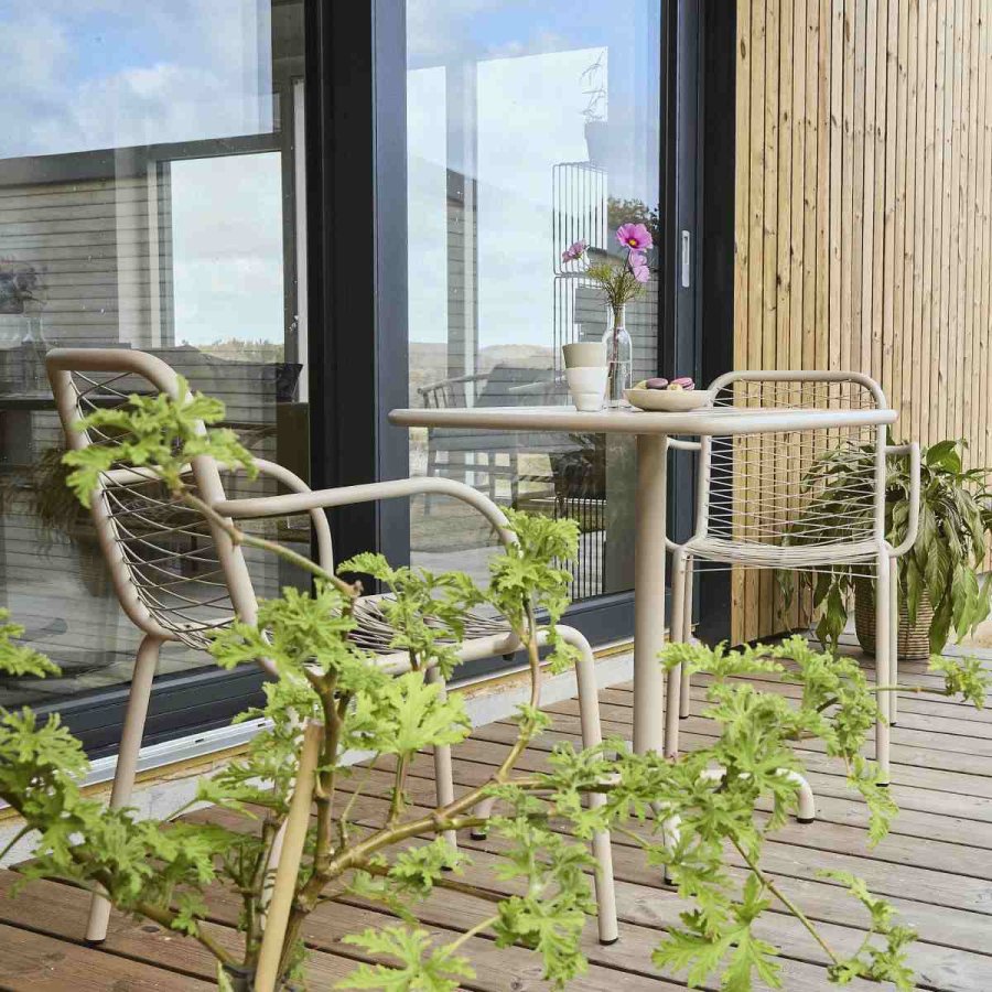 Mandalay Ivy Cafes�t m. 2 Ivy Wire Stole 66 cm, Taupe