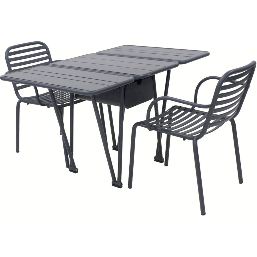 Mandalay Ivy Havem�bels�t Klapbord m. Ivy Pipe 2 Stole, Antracit