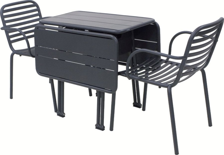 Mandalay Ivy Havem�bels�t Klapbord m. Ivy Pipe 2 Stole, Antracit