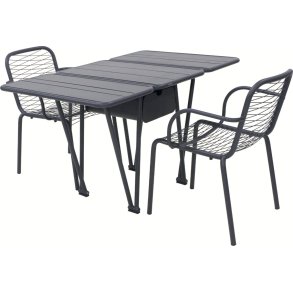 Mandalay Ivy Havem�bels�t Klapbord m. 2 Ivy Wire Stole, Antracit