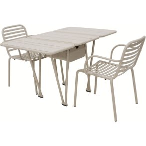 Mandalay Ivy Havem�bels�t Klapbord m. 2 Ivy Pipe Stole, Taupe