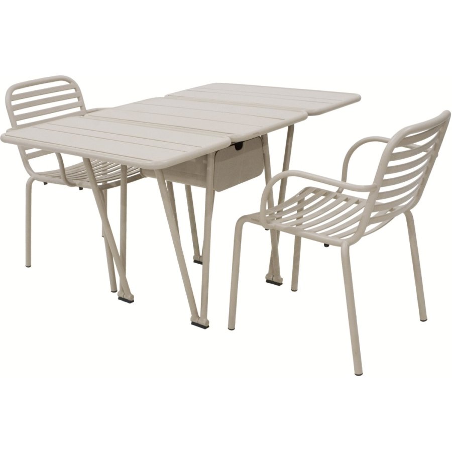 Mandalay Ivy Havem�bels�t Klapbord m. 2 Ivy Pipe Stole, Taupe