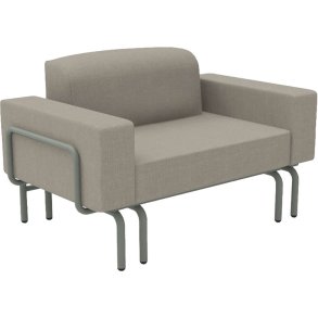 Mandalay Ivy Loungestol m. Udtrk 119-188 cm, Olivengrn