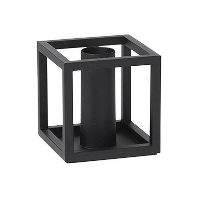 Audo Copenhagen Kubus 1 Lysestage H7 cm, Sort