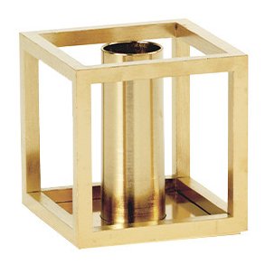 Audo Copenhagen Kubus 1 Lysestage H7 cm, Guldbelagt