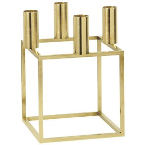 Audo Copenhagen Kubus 4 Lysestage H20 cm, Guldbelagt